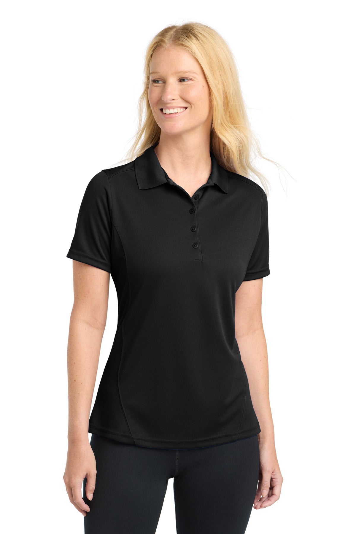 Custom Embroidered Sport-Tek Polos/Knits in Black