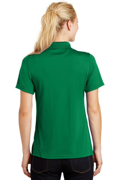 Custom Embroidered Sport-Tek Women's Dry Zone Raglan Accent Polo. L475,Kelly Green