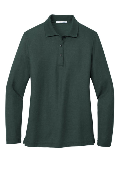 Port Authority Women's Silk Touch Long Sleeve Polo.  L500LS
