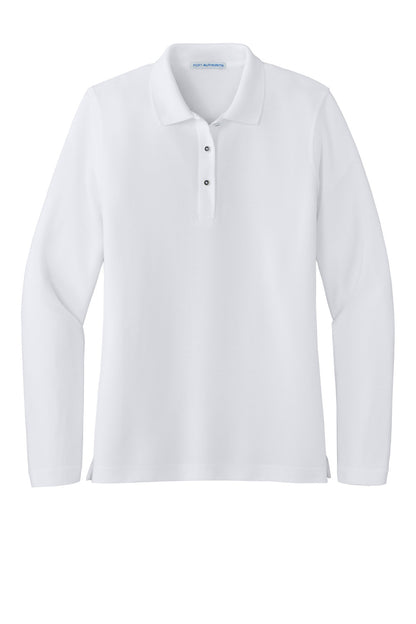Port Authority Women's Silk Touch Long Sleeve Polo.  L500LS