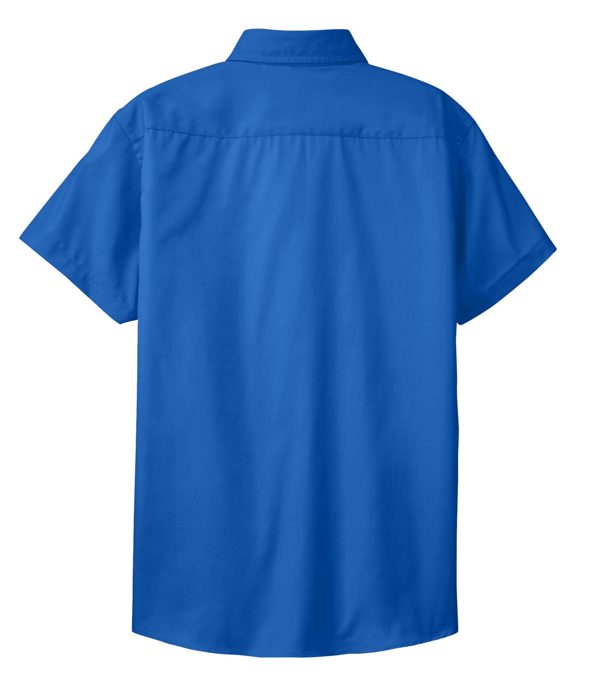 Port Authority Women's Short Sleeve Easy Care  Shirt.  L508 Strong Blue