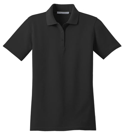 Custom Embroidered Port Authority Polos/Knits in Black