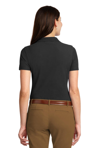 Custom Embroidered Port Authority Women's Stain-Resistant Polo. L510,Black