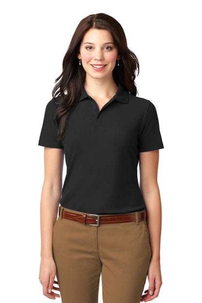 Custom Embroidered Port Authority Polos/Knits in Black