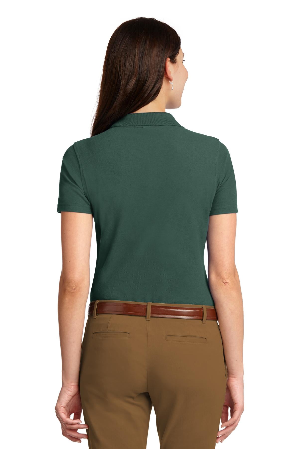 Custom Embroidered Port Authority Women's Stain-Resistant Polo. L510,Dark Green