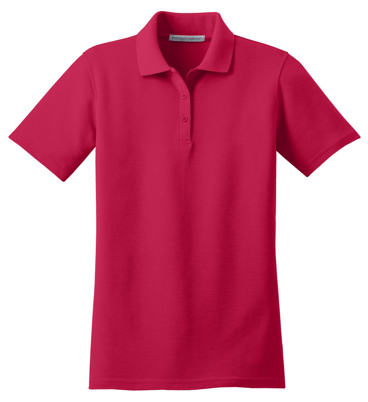 Custom Embroidered Port Authority Polos/Knits in Red