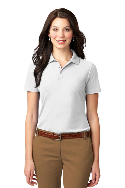 Custom Embroidered Port Authority Polos/Knits in White