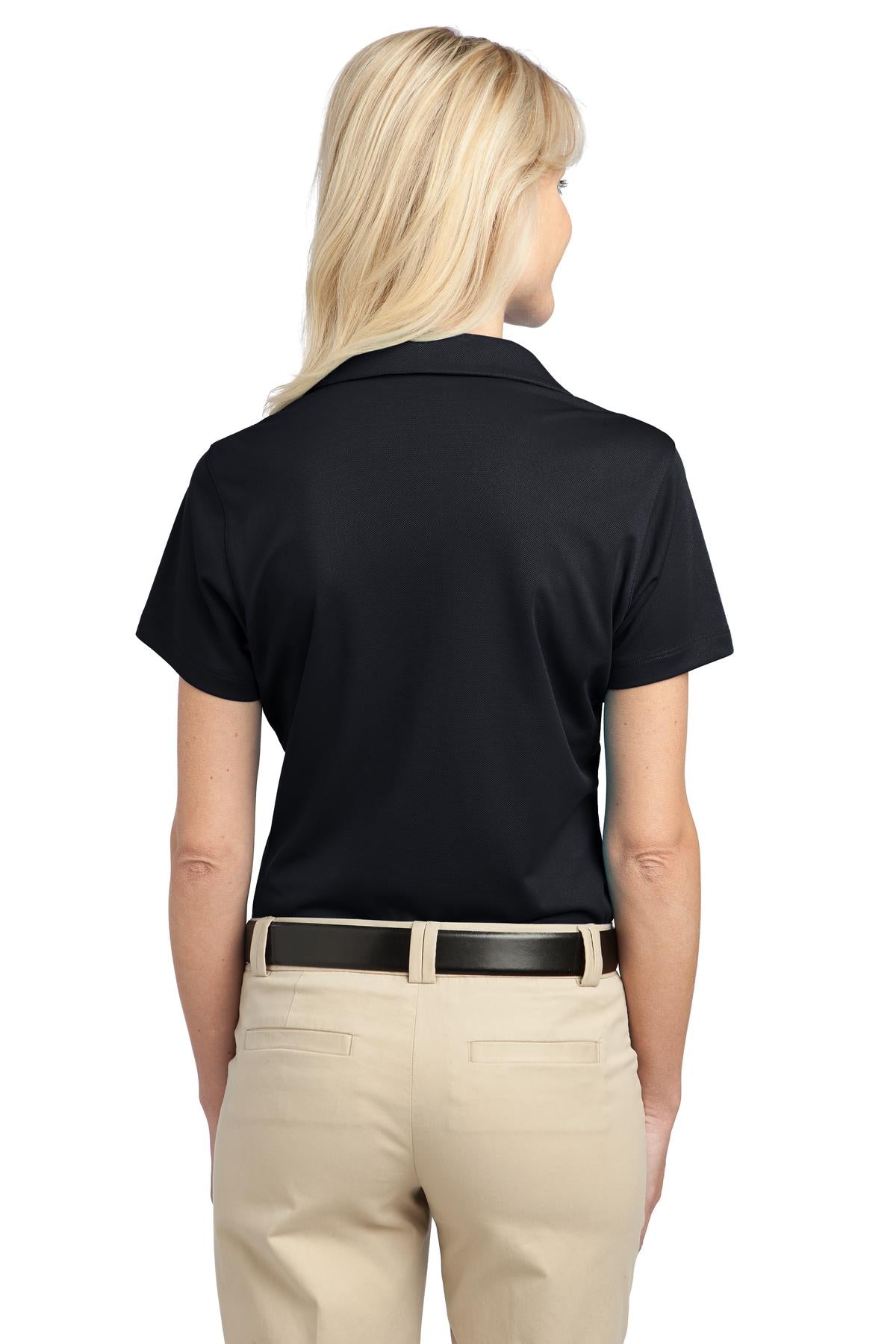 Custom Embroidered Port Authority Women's Tech Pique Polo. L527,Black