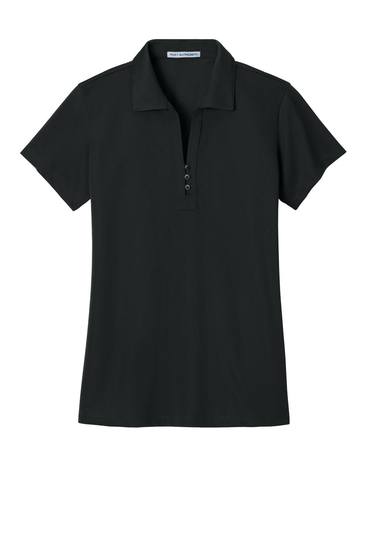 Custom Embroidered Port Authority Polos/Knits in Black
