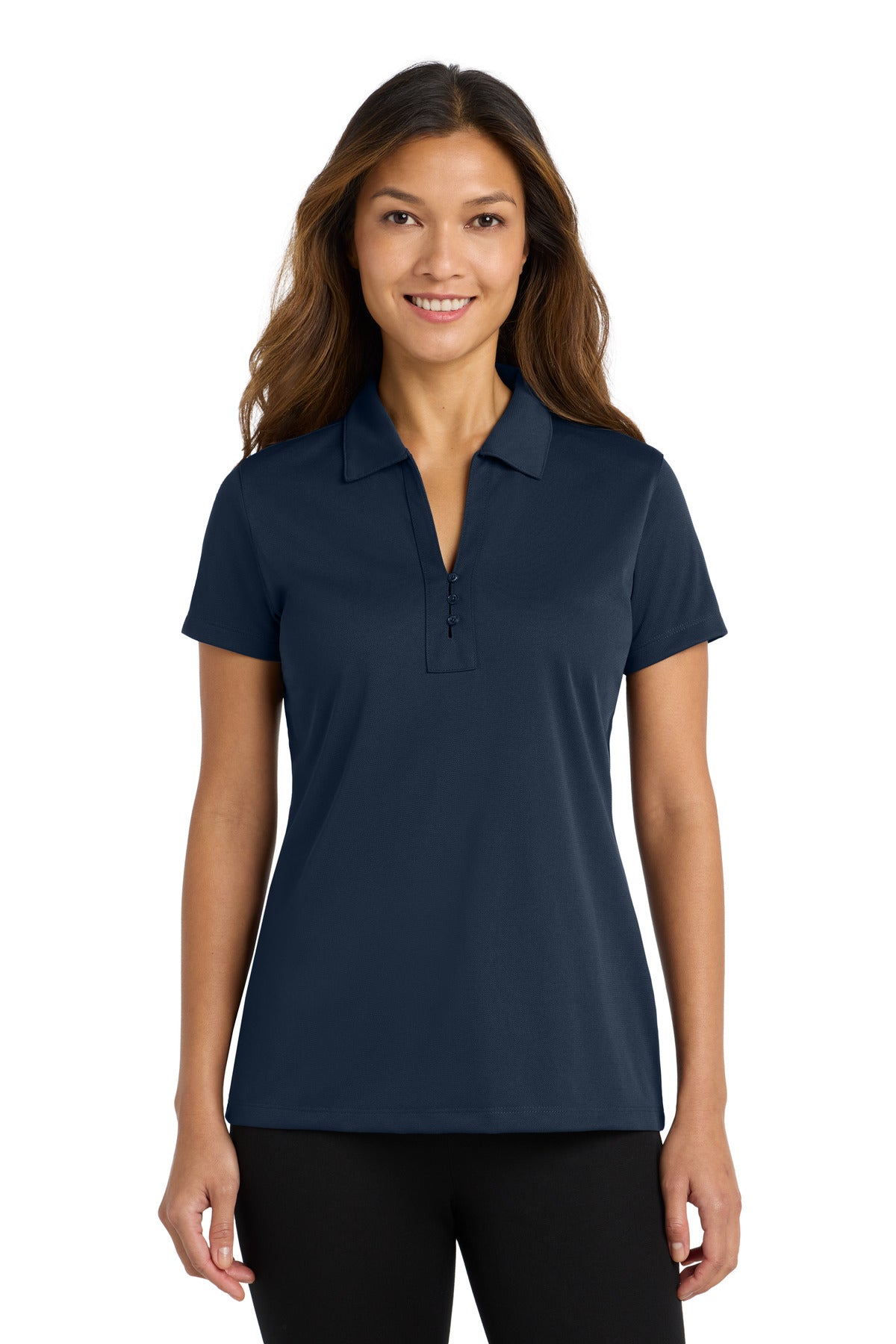 Custom Embroidered Port Authority Polos/Knits in Dark Navy