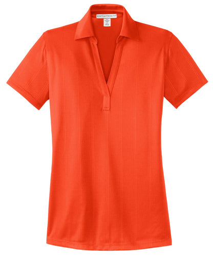 Custom Embroidered Port Authority Polos/Knits in Autumn Orange