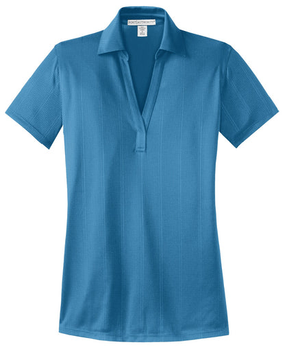 Custom Embroidered Port Authority Polos/Knits in Ocean Blue