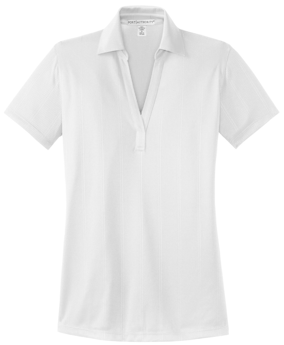 Custom Embroidered Port Authority Polos/Knits in White
