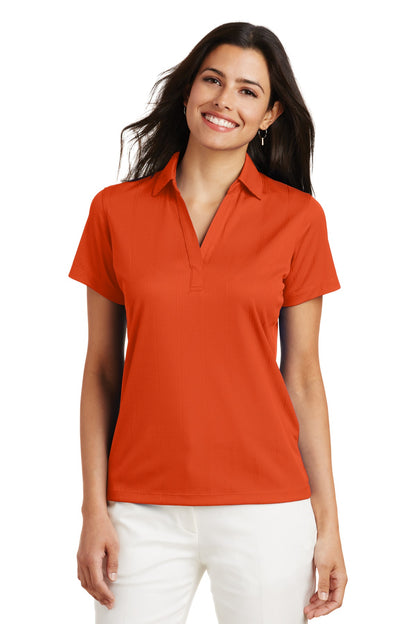 Custom Embroidered Port Authority Polos/Knits in Autumn Orange