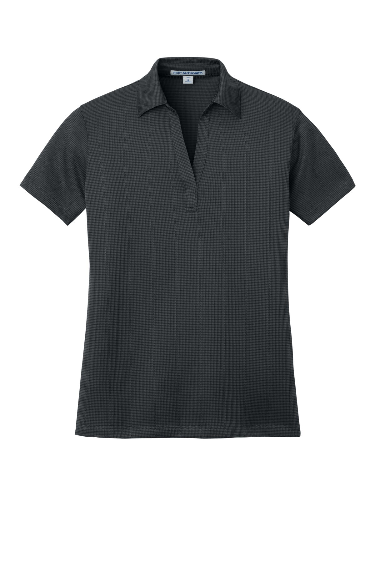 Custom Embroidered Port Authority Polos/Knits in Grey Smoke