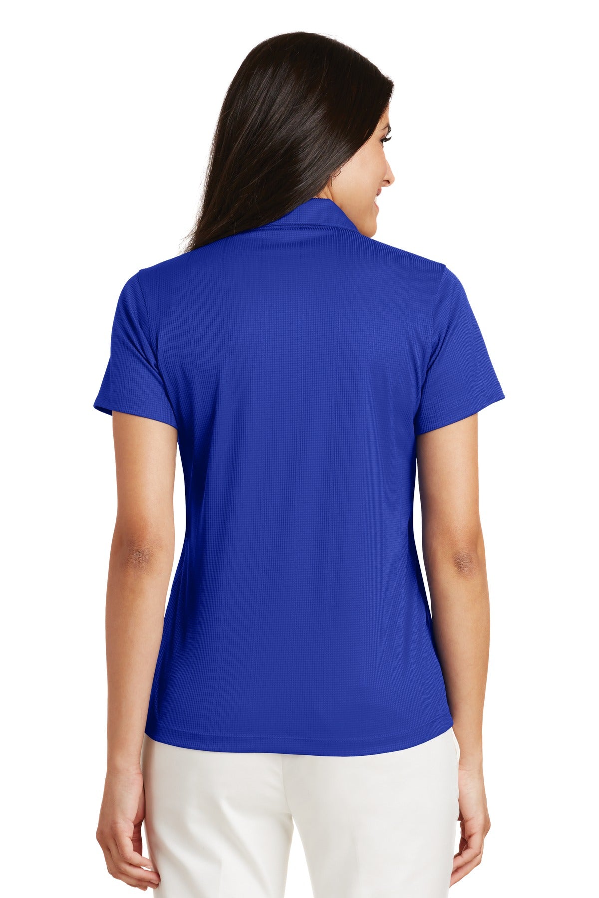 Custom Embroidered Port Authority Women's Performance Fine Jacquard Polo. L528,Hyper Blue