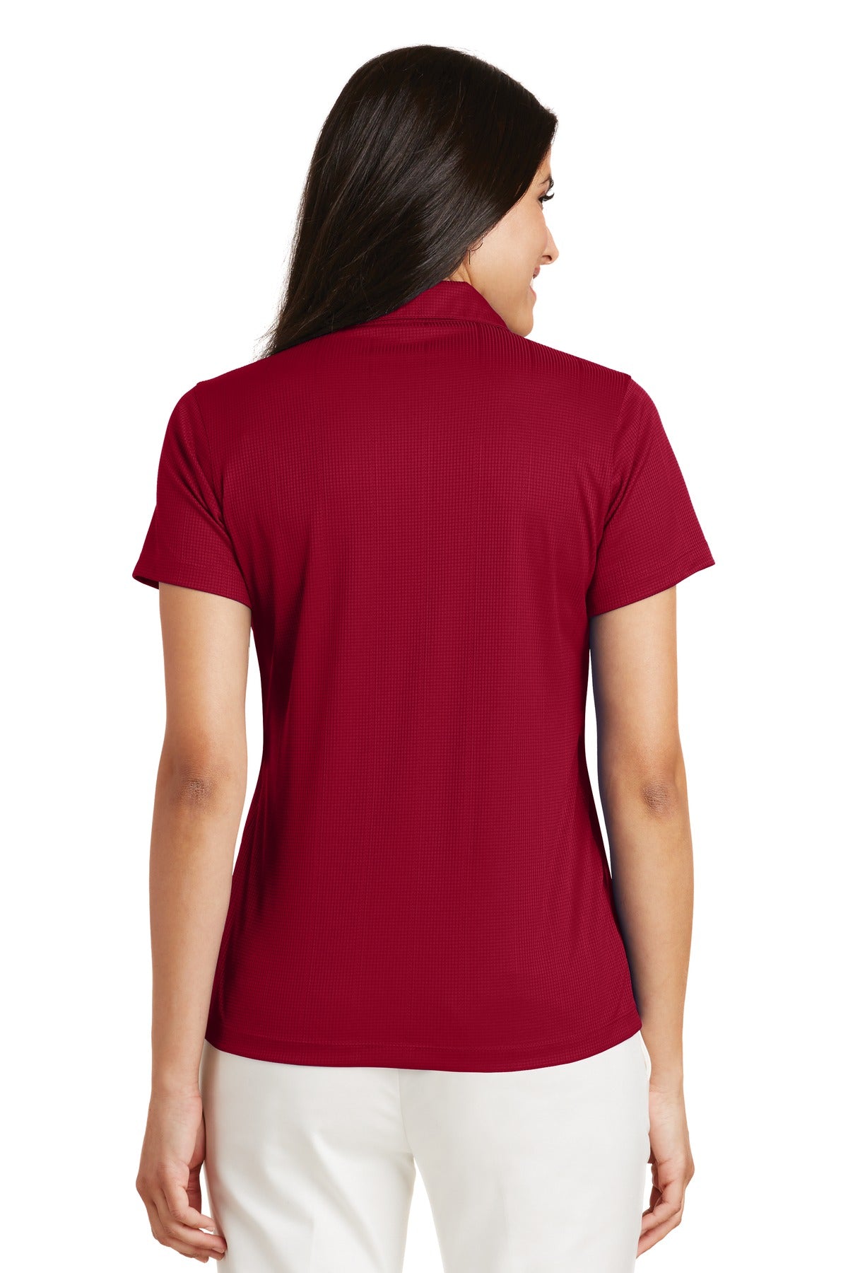 Custom Embroidered Port Authority Polos/Knits in Rich Red