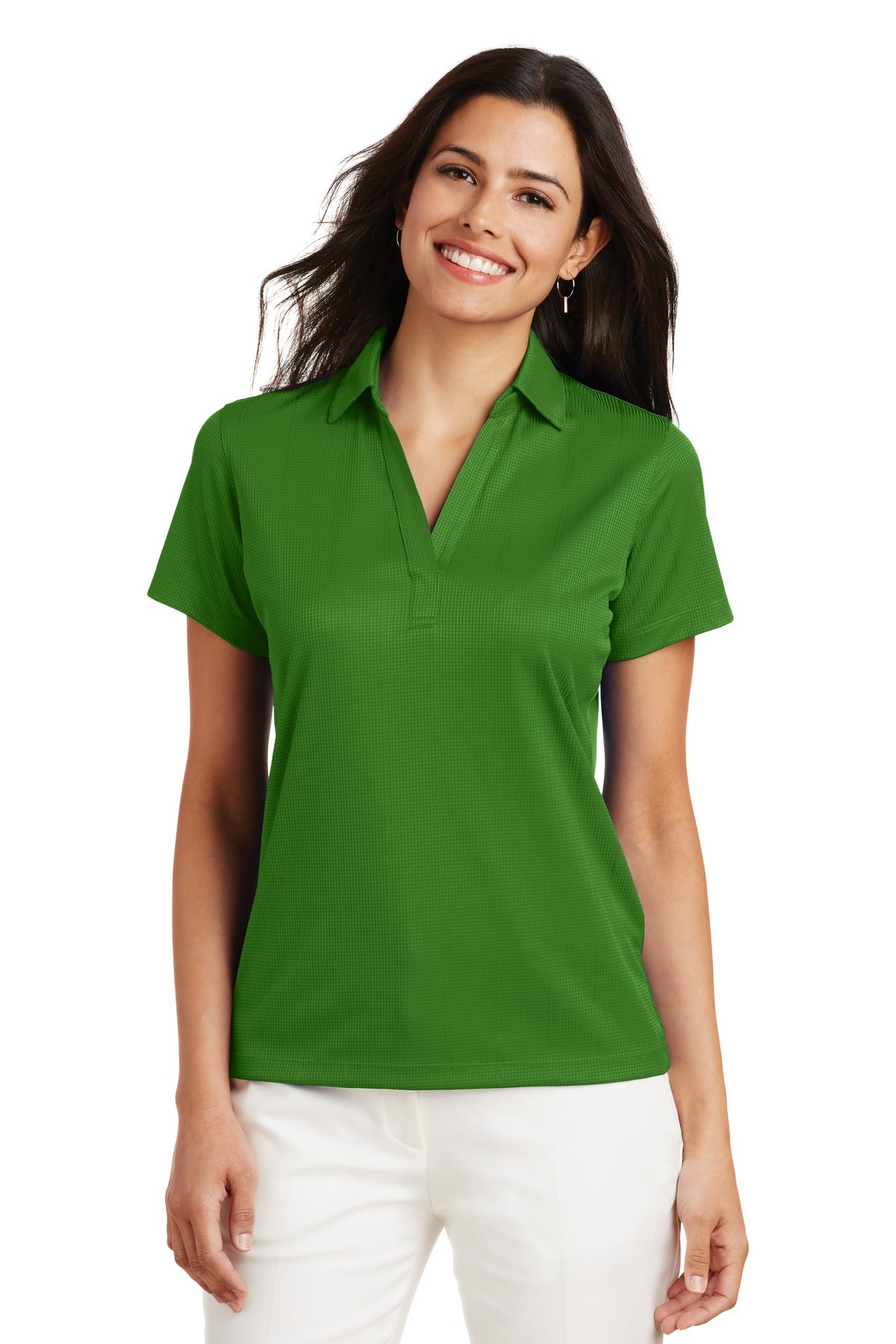 Custom Embroidered Port Authority Polos/Knits in Vine Green