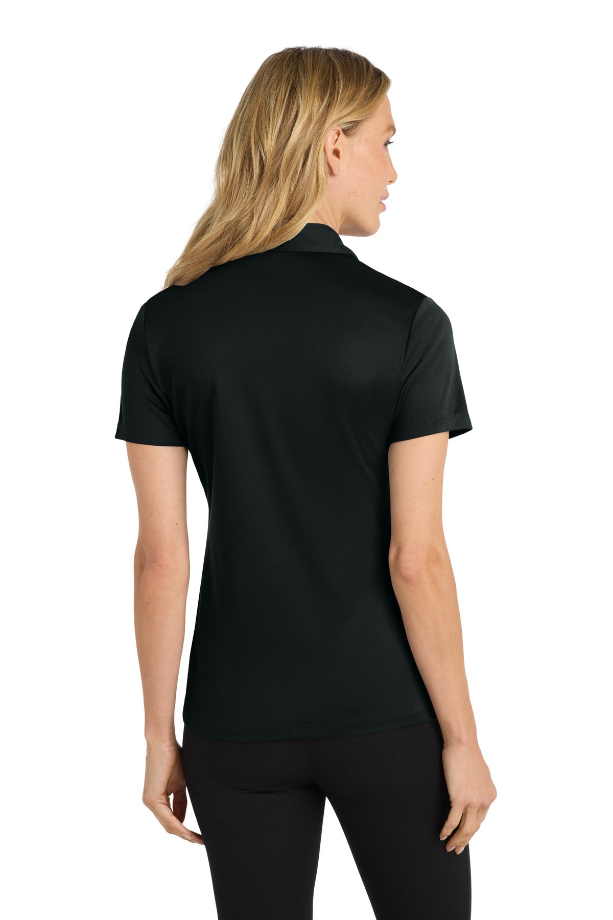 Custom Embroidered Port Authority Women's Silk Touch Performance Polo. L540,Black
