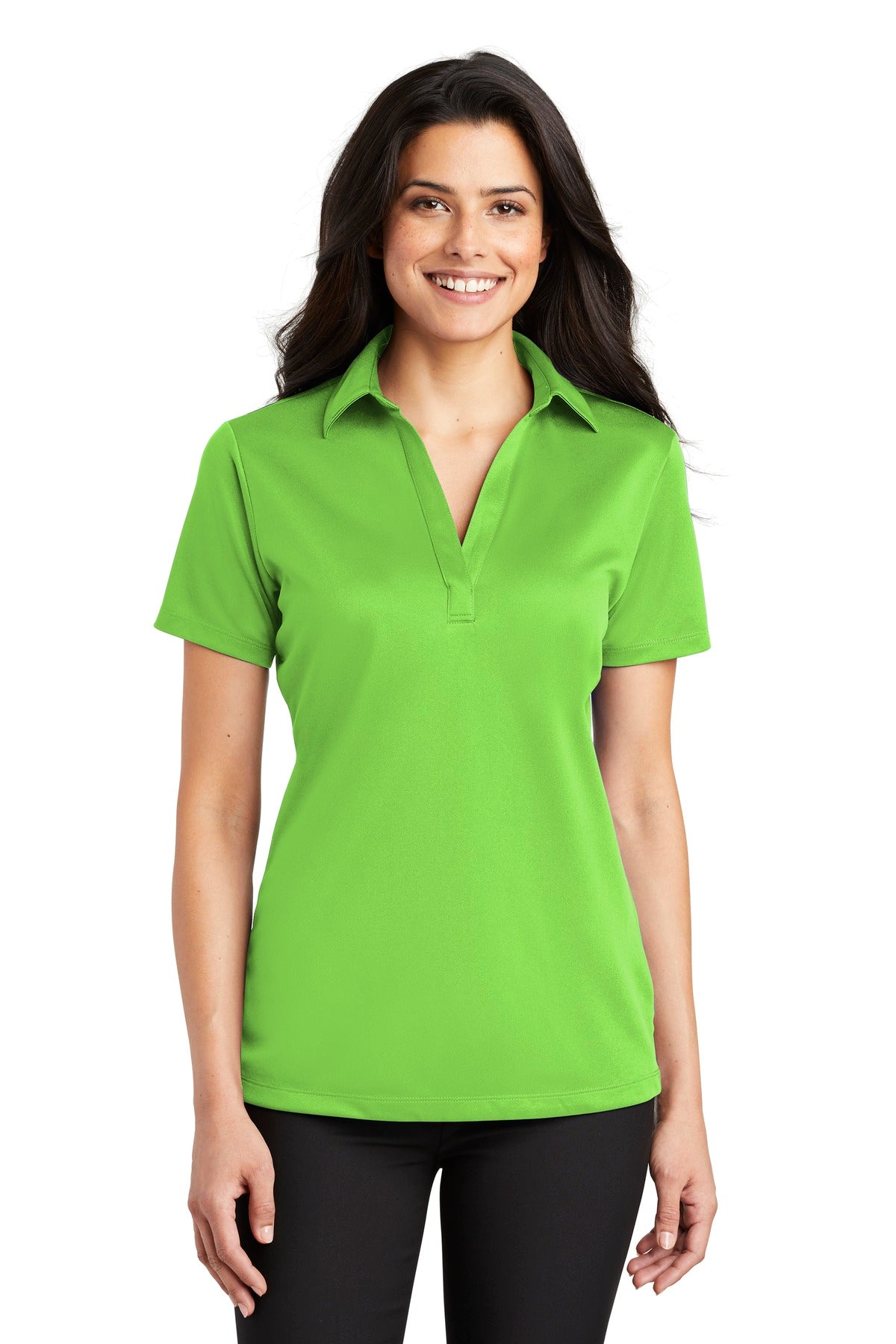 Custom Embroidered Port Authority Polos/Knits in Lime