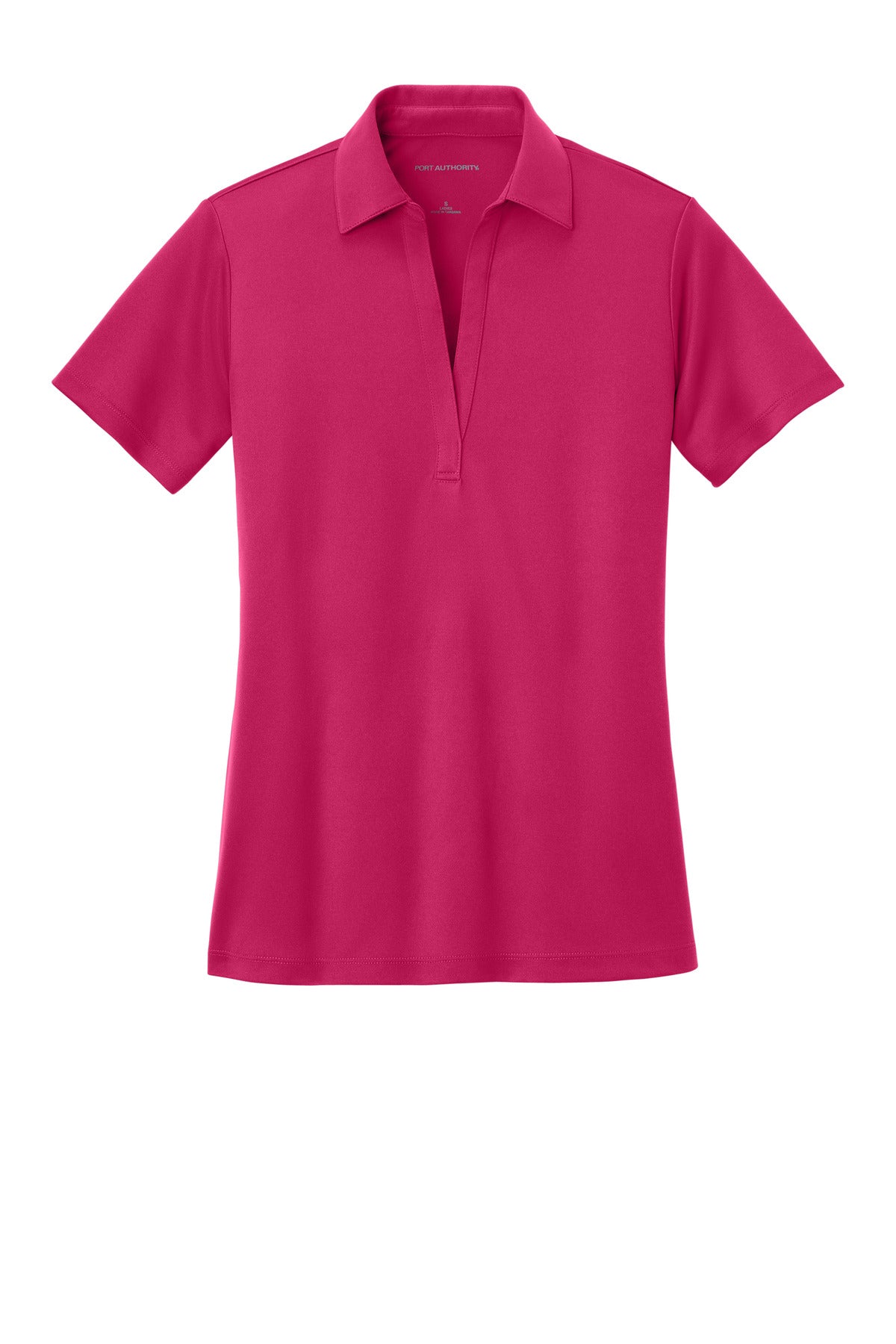 Custom Embroidered Port Authority Polos/Knits in Pink Raspberry
