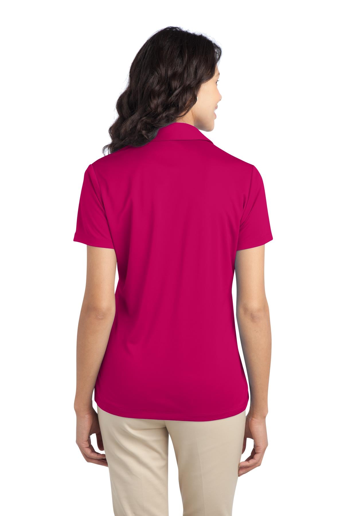 Custom Embroidered Port Authority Polos/Knits in Pink Raspberry