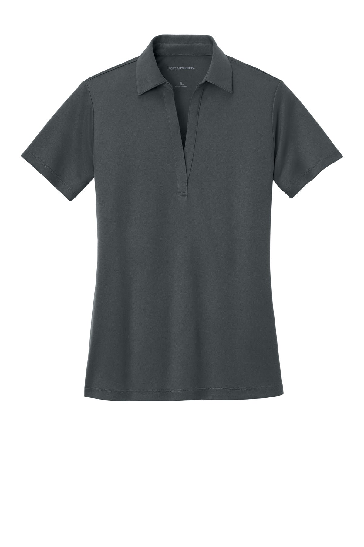 Custom Embroidered Port Authority Polos/Knits in Steel Grey