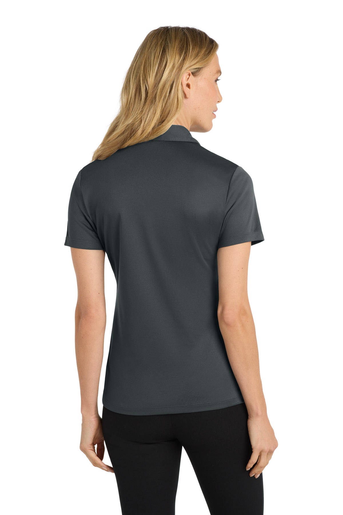 Custom Embroidered Port Authority Polos/Knits in Steel Grey