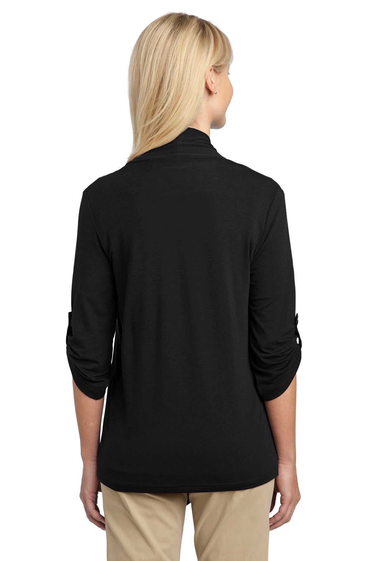 Custom Embroidered Port Authority Women's Concept Shrug. L543,Black