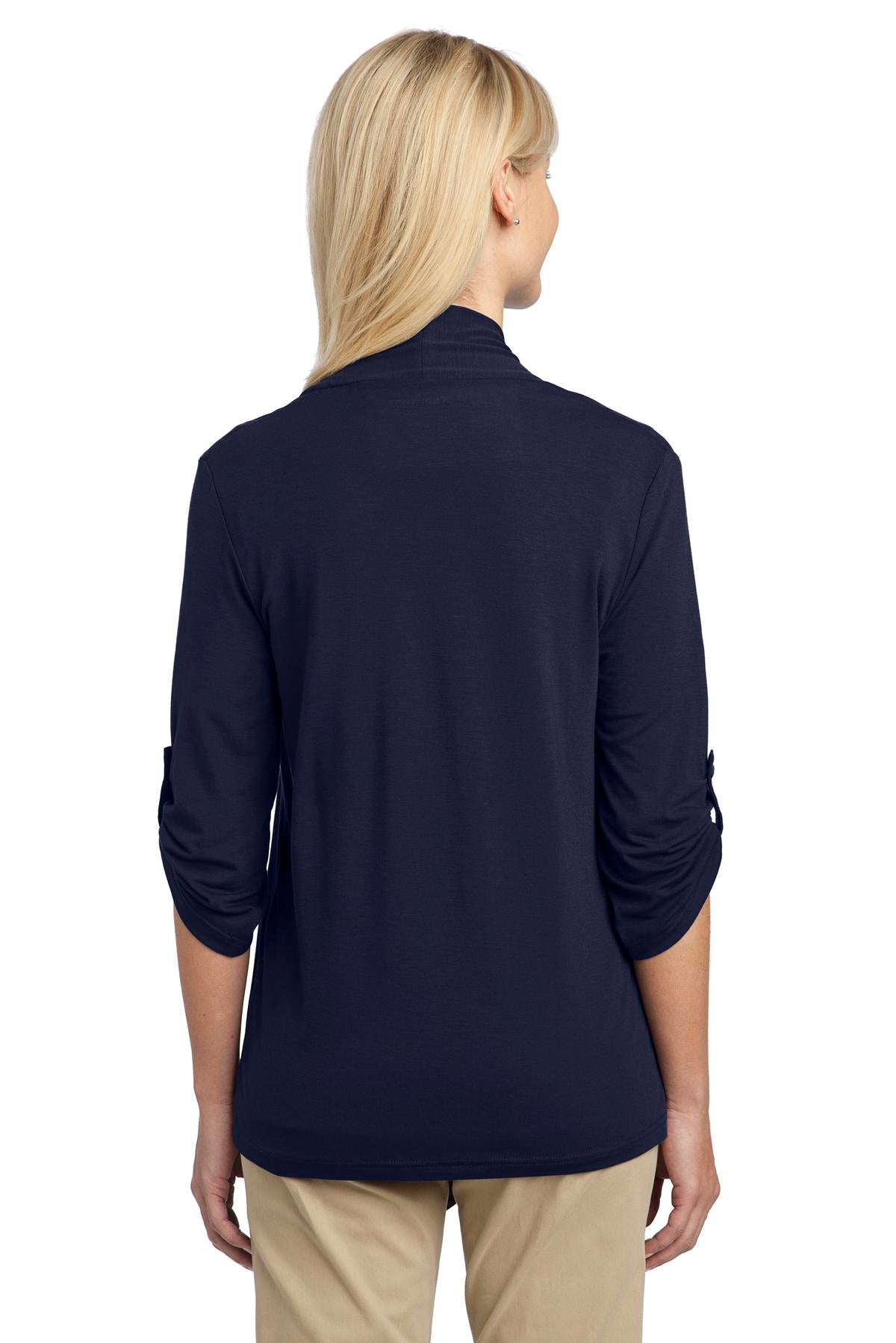 Custom Embroidered Port Authority Women's Concept Shrug. L543,Dress Blue Navy