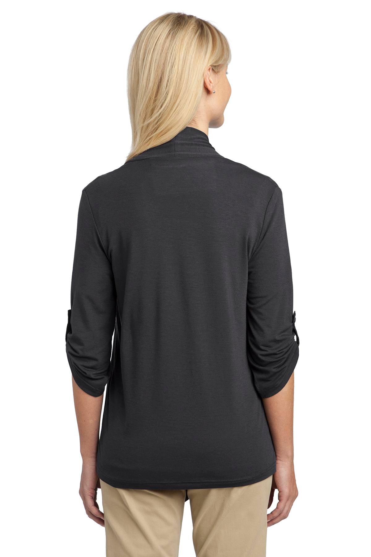Custom Embroidered Port Authority Women's Concept Shrug. L543,Grey Smoke