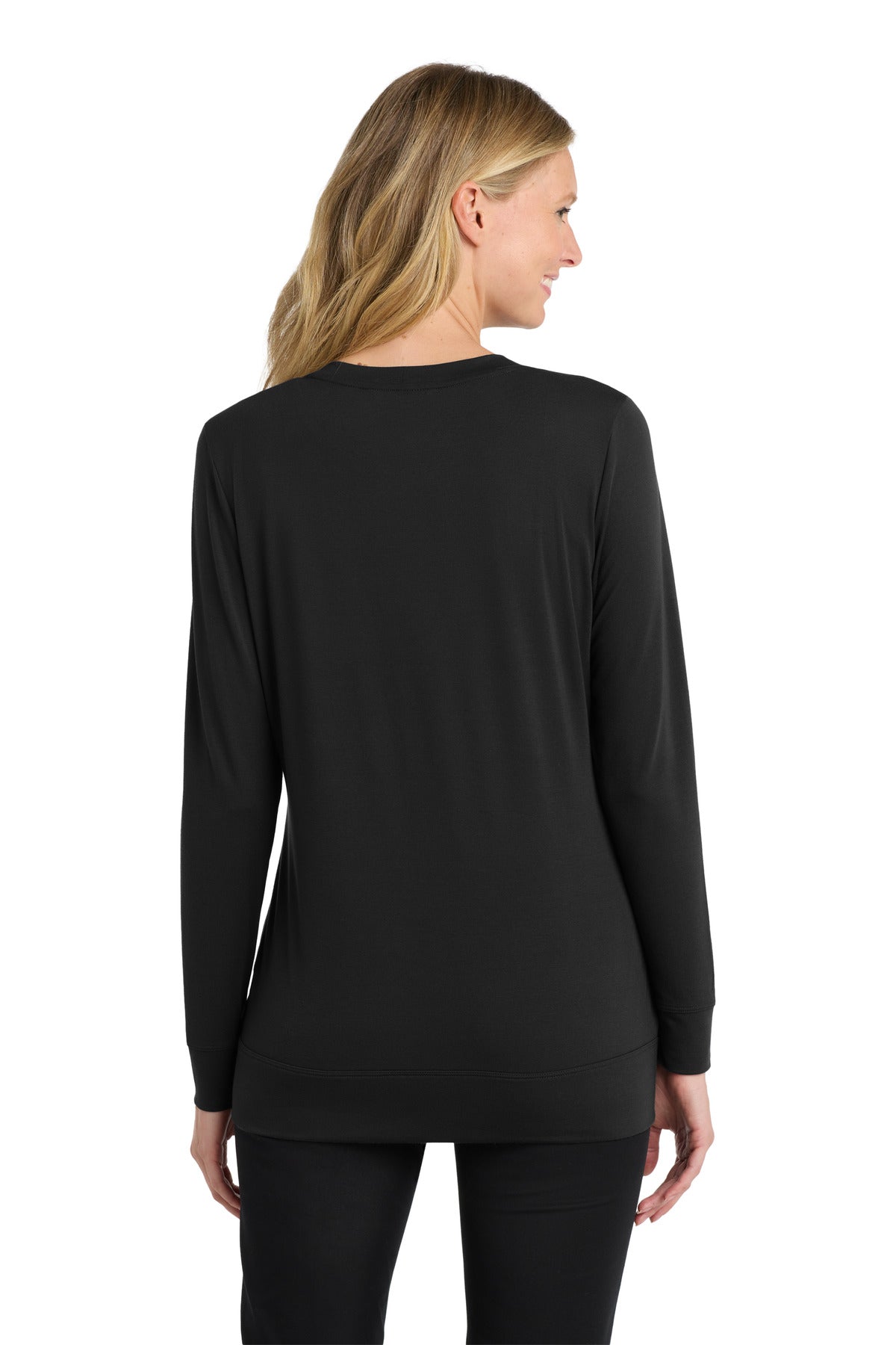 Custom Embroidered Port Authority Women's Concept Cardigan. L545,Black