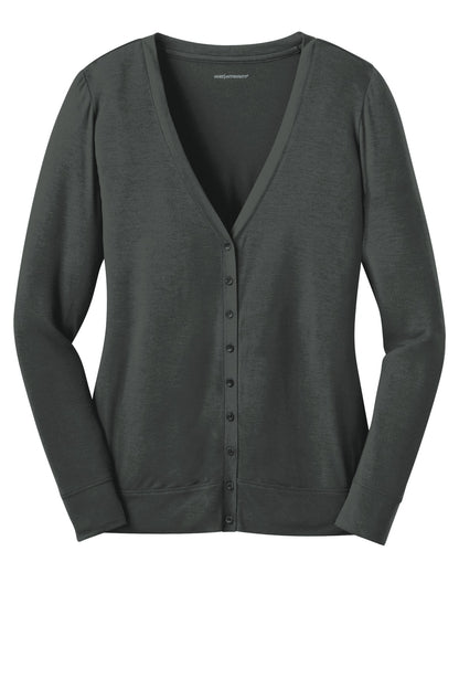 Custom Embroidered Port Authority Polos/Knits in Grey Smoke