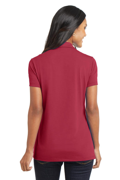 Custom Embroidered Port Authority Women's Cotton Touch Performance Polo. L568,Chili Red
