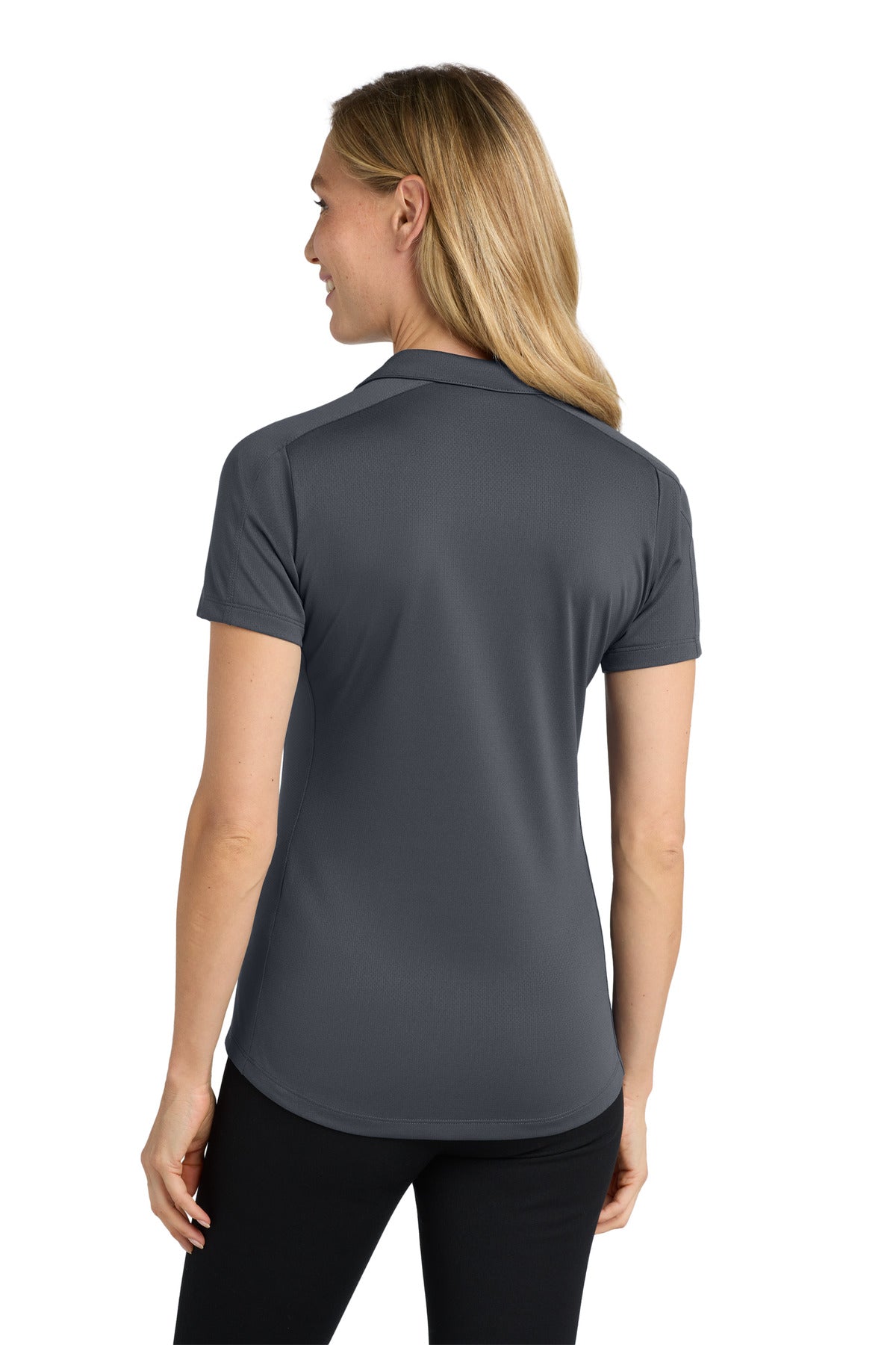 Custom Embroidered Port Authority Women's Diamond Jacquard Polo. L569,Graphite