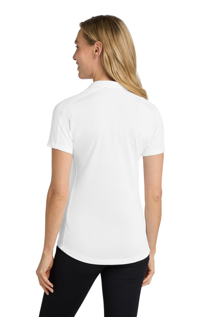 Custom Embroidered Port Authority Women's Diamond Jacquard Polo. L569,White