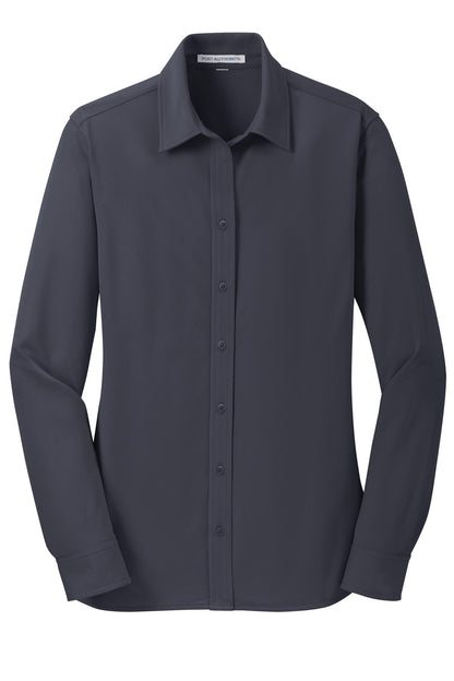 Port Authority Women's Dimension Knit Dress Shirt. L570