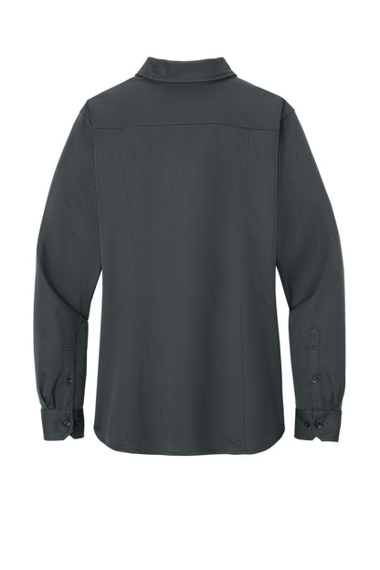 Custom Embroidered Port Authority Polos/Knits in Battleship Grey