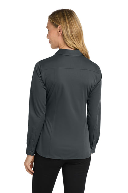 Custom Embroidered Port Authority Polos/Knits in Battleship Grey