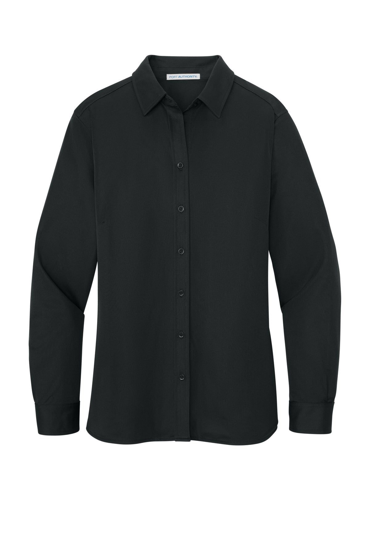 Custom Embroidered Port Authority Polos/Knits in Black
