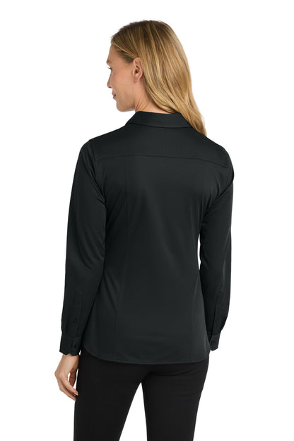 Custom Embroidered Port Authority Polos/Knits in Black