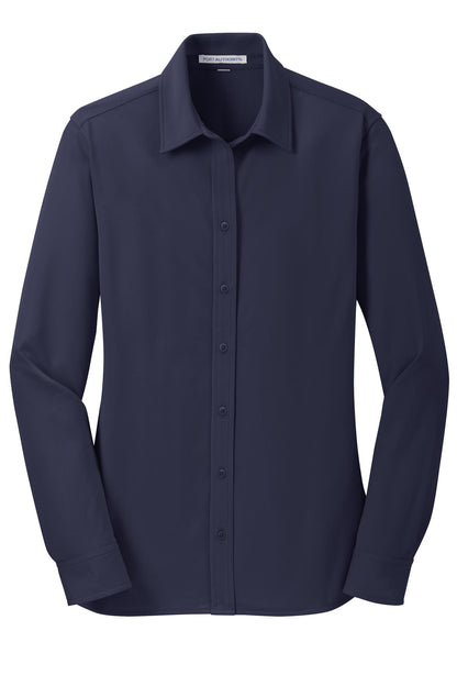 Port Authority Women's Dimension Knit Dress Shirt. L570