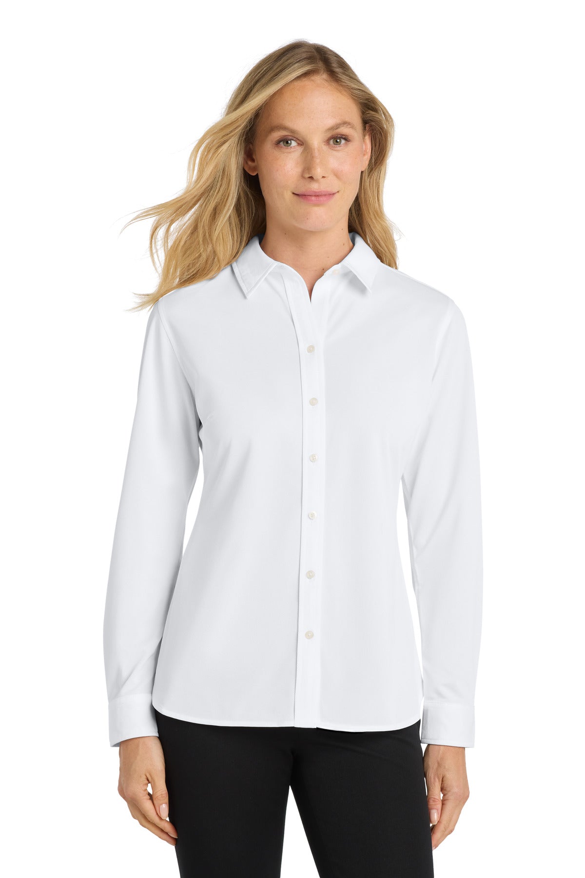 Custom Embroidered Port Authority Polos/Knits in White