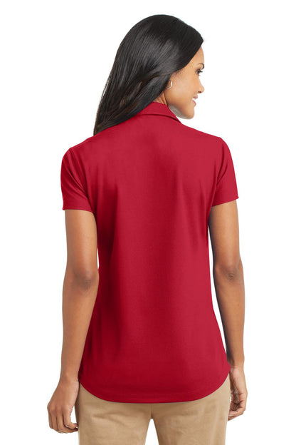 Custom Embroidered Port Authority Women's Dry Zone Grid Polo. L572,Engine Red