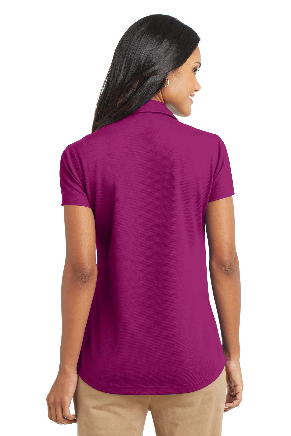 Custom Embroidered Port Authority Women's Dry Zone Grid Polo. L572,Magenta
