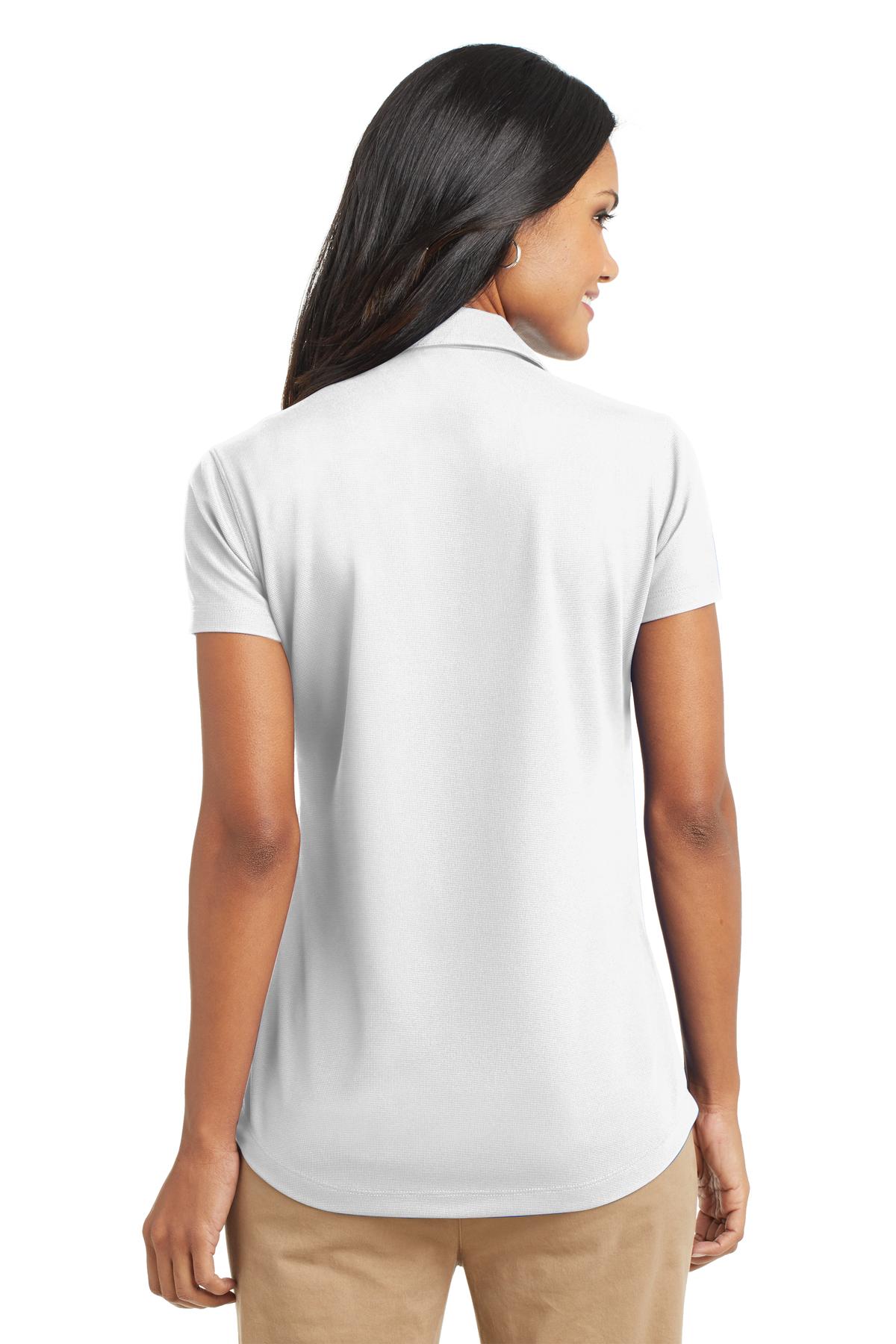 Custom Embroidered Port Authority Women's Dry Zone Grid Polo. L572,White