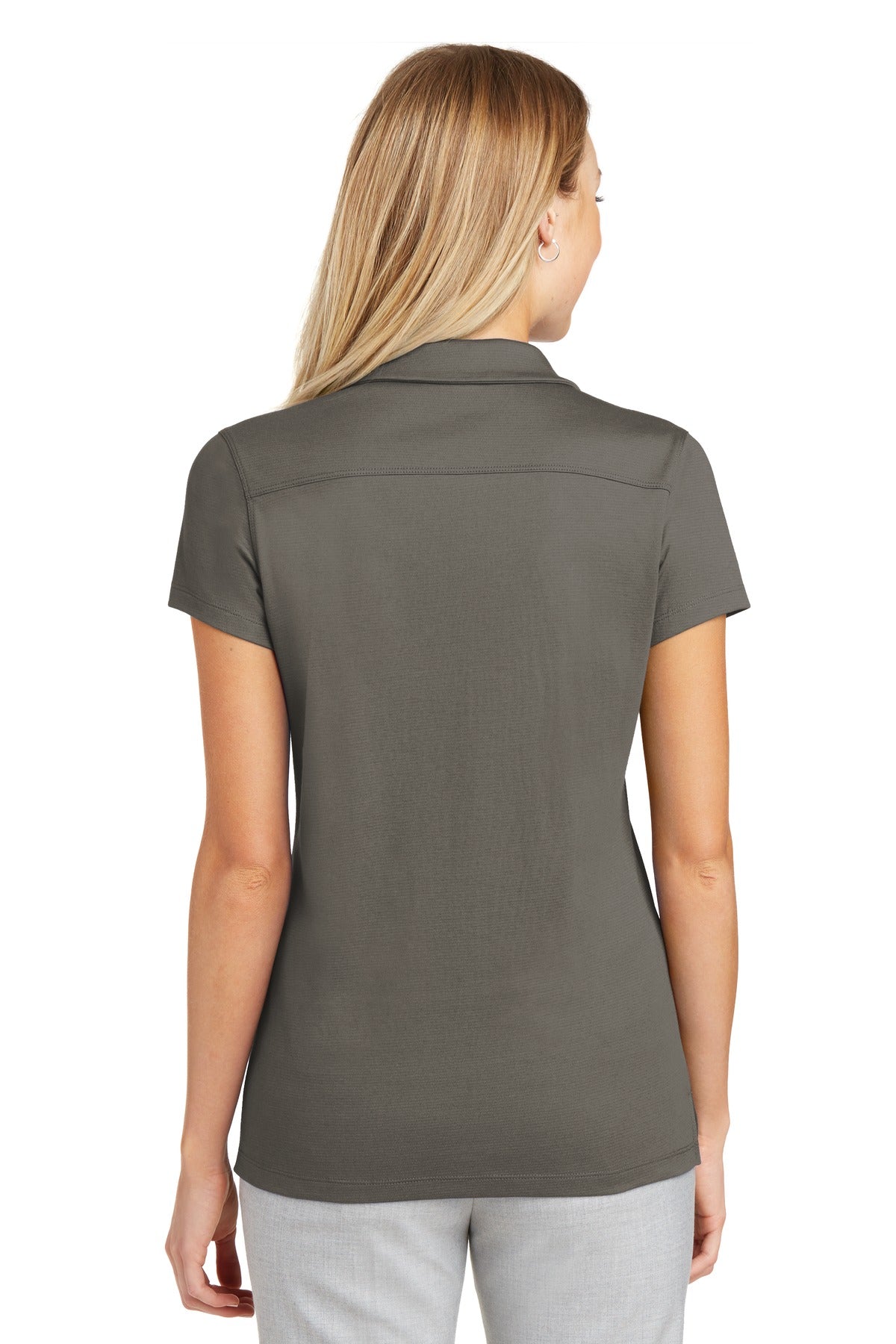 Custom Embroidered Port Authority Women's Rapid Dry Mesh Polo. L573,Grey Smoke