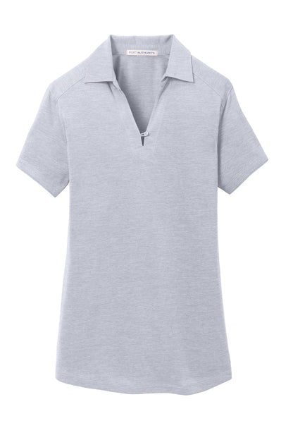 Custom Embroidered Port Authority Polos/Knits in Light Grey