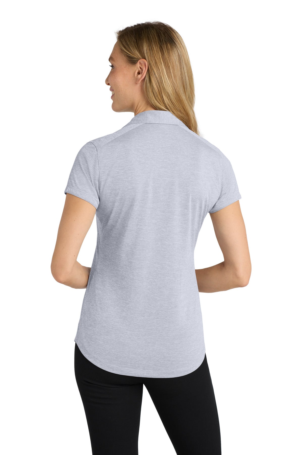 Custom Embroidered Port Authority Polos/Knits in Light Grey