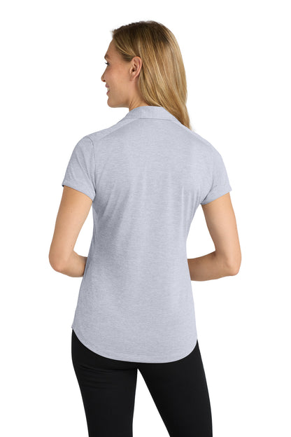 Custom Embroidered Port Authority Polos/Knits in Light Grey